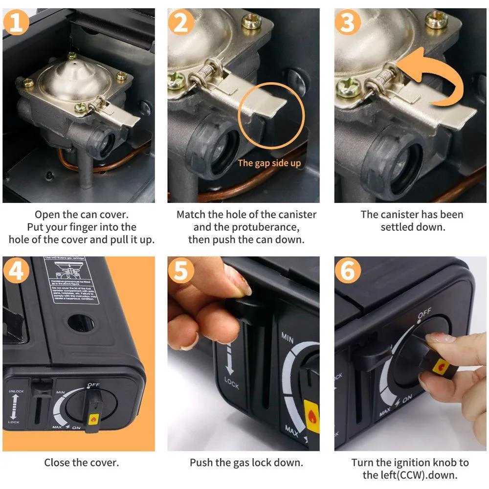 1 Burner Portable Butane Camping Stove.