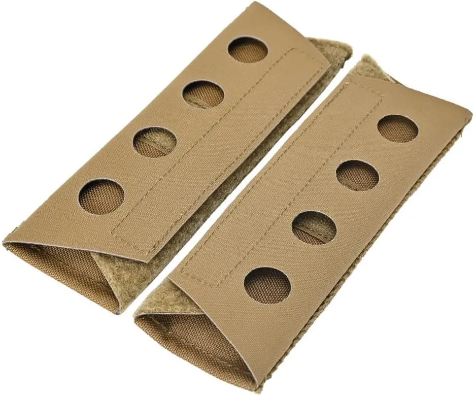 1 Pair Tactical Vest Shoulder Strap Pad Comfort Cushion Pad 1000D Nylon Mesh Protect Pads