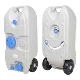 10.5 GAL Wheel Waste Water Tote Tank RV Travel Camping