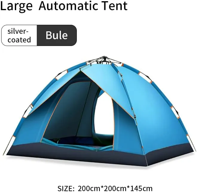 1/2/3 Person Camping Tent, Automatic Tents for Camping Waterproof Family Camping Tent, Easy Set Up Tent, Portable Windproof Dome Tent for Camping Hiking & Traveling
