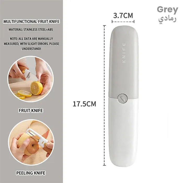 2- In- 1 Dual  Fruit and Vegetable Knife Slicer and Peeler