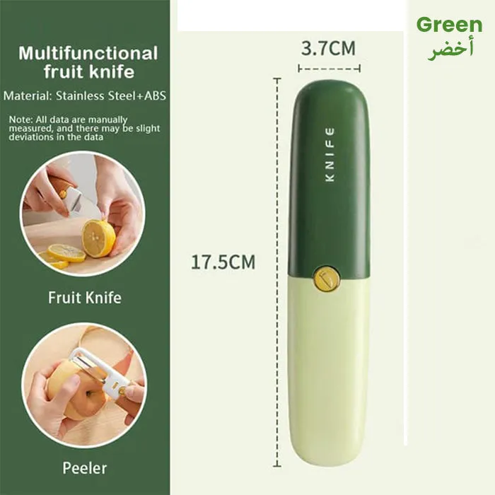 2- In- 1 Dual  Fruit and Vegetable Knife Slicer and Peeler