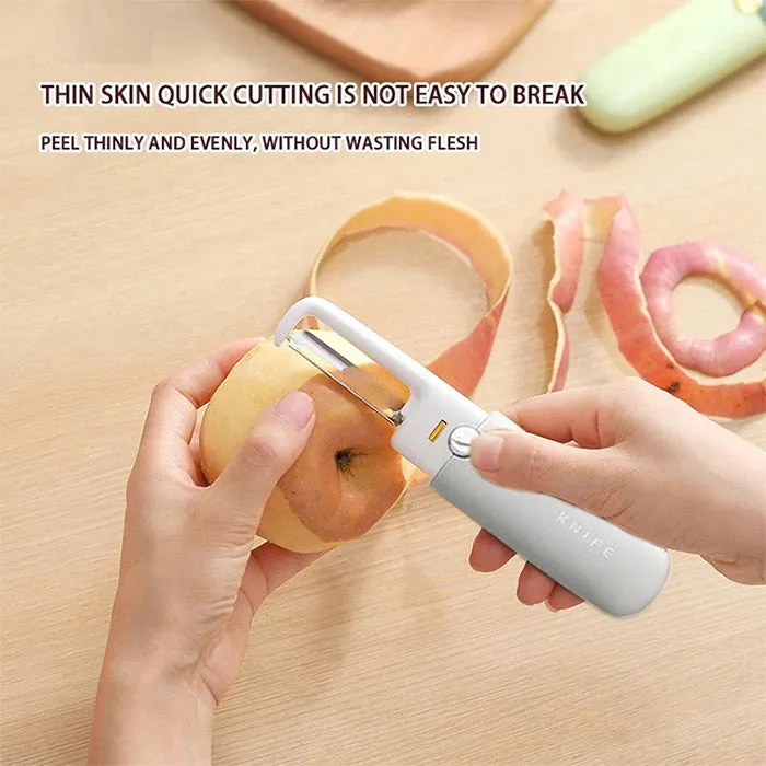 2- In- 1 Dual  Fruit and Vegetable Knife Slicer and Peeler