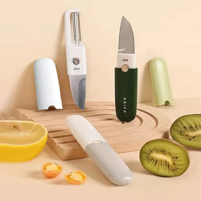 2- In- 1 Dual  Fruit and Vegetable Knife Slicer and Peeler