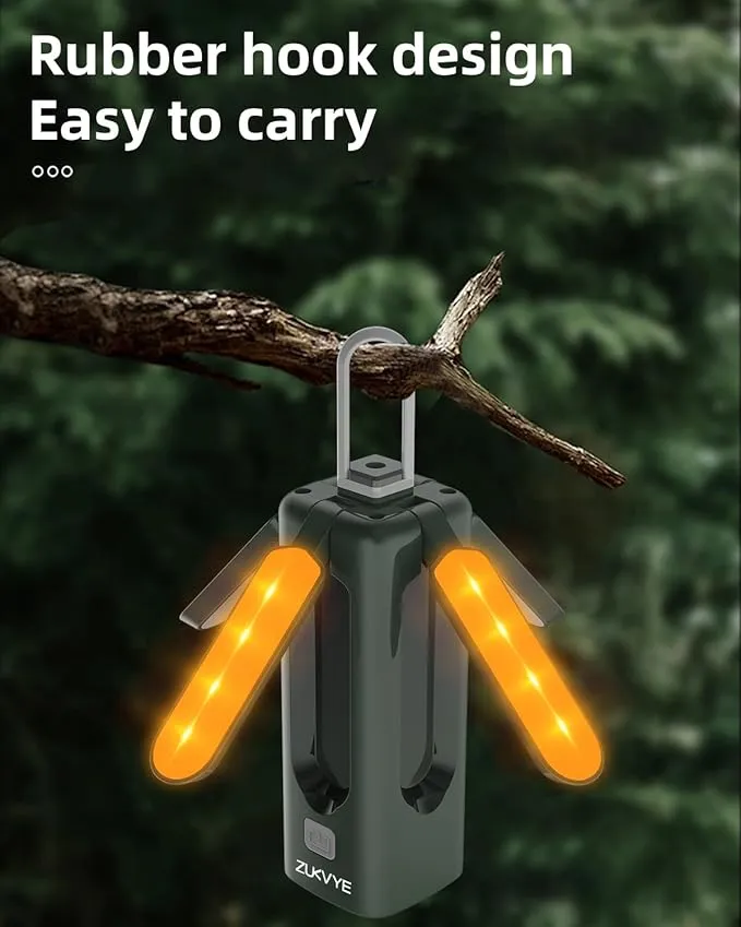 2 Pack Rechargeable LED Camping Lantern - Waterproof Tent Light with 8 Light Modes, Camping Essentials, Portable Lantern Flashlight for Camping, Hurricane, Emergency, Hiking, Fishing
