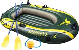2 Person Inflatable Boat - Thicken Raft Kayak Assault Rubber Boats,Wear-Resisting Hovercraft Dinghies for Fishing,Entertainment 1 Kayak Water Sports