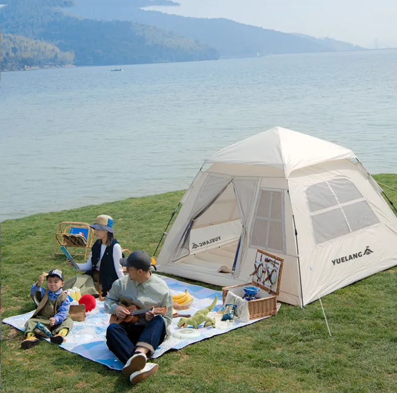 2022 Latest version Automatic Pop Up Camping Tent Large Waterproof Uv Resistant Automatic Pop Up Tents