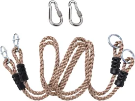 2PC Heavy Duty Length Adjustable Nylon Rope, 39'' Swing Extension Straps, Hanging Extender Tree Straps (400 Lbs Limited/Each) for Outdoor Swings Hammock Playground Swing Set Accessories