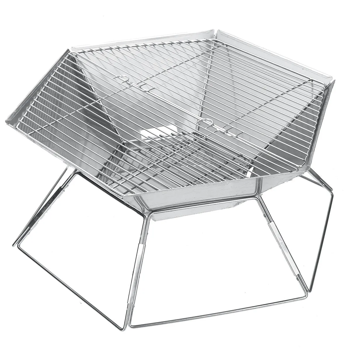 3-5 People BBQ Grill Stove Folding Charcoal Grill Portable Outdoor Camping Picnic