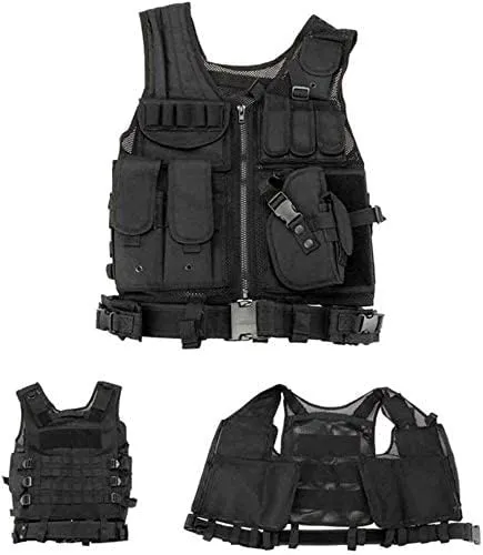 600D Tactical Airsoft Protective Vest for CS, Paintball Shooting