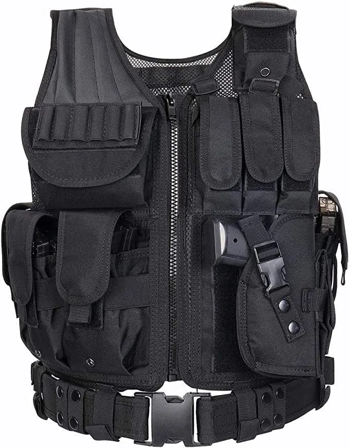 600D Tactical Airsoft Protective Vest for CS, Paintball Shooting