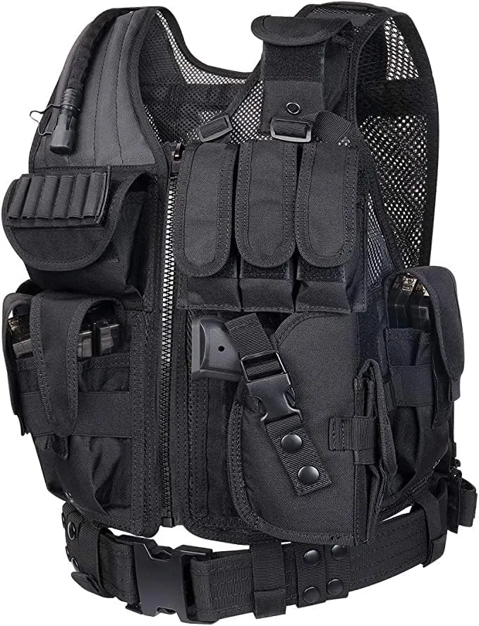 600D Tactical Airsoft Protective Vest for CS, Paintball Shooting