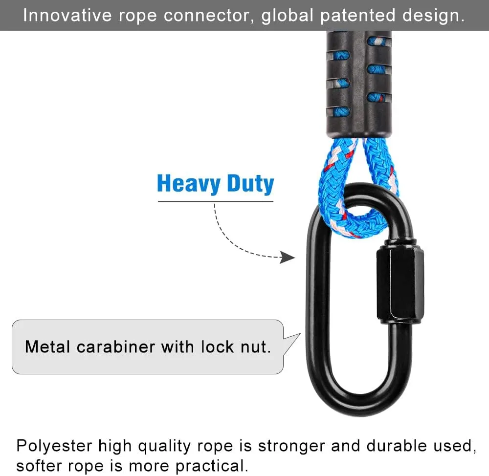 BeneLabel Tree Swing Rope Holds, Hammock Tree Swing Hanging Strap, for Outdoor Swings Hammock Playground Set Accessories, 5 ft, 1 Pack