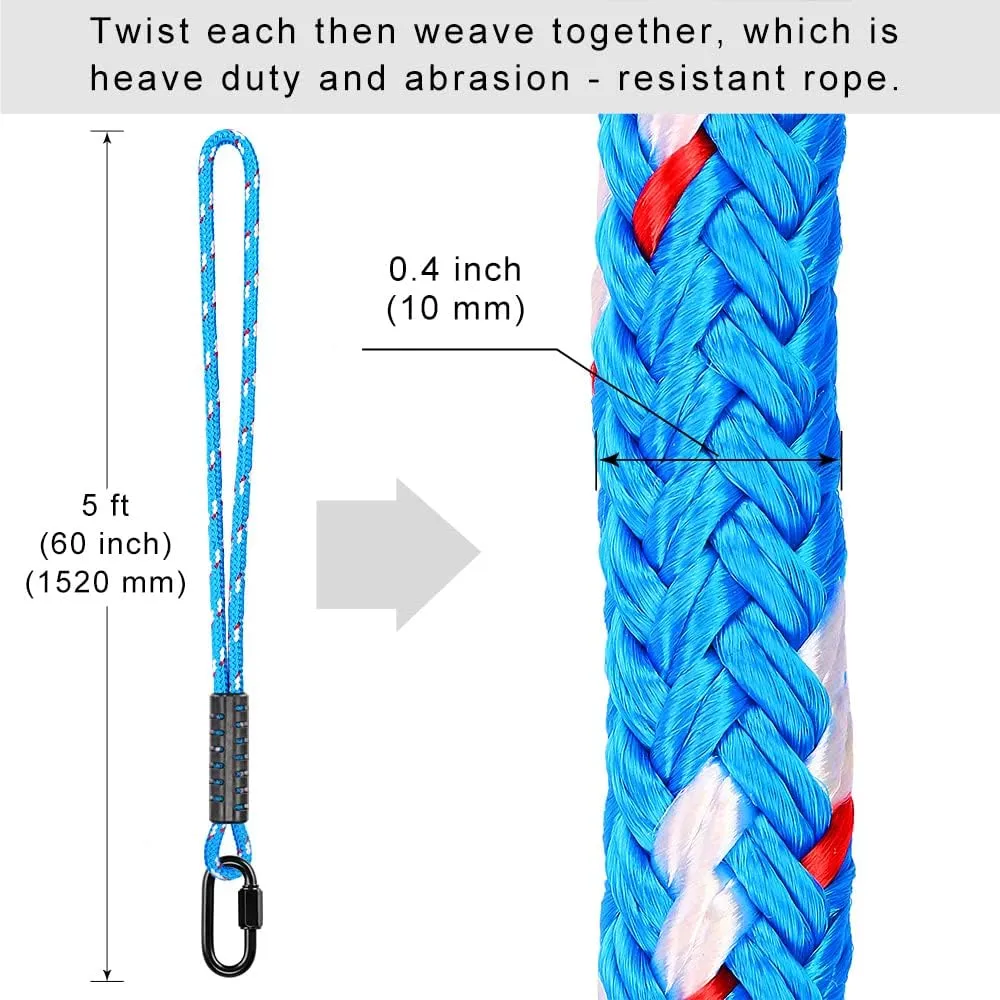 BeneLabel Tree Swing Rope Holds, Hammock Tree Swing Hanging Strap, for Outdoor Swings Hammock Playground Set Accessories, 5 ft, 1 Pack