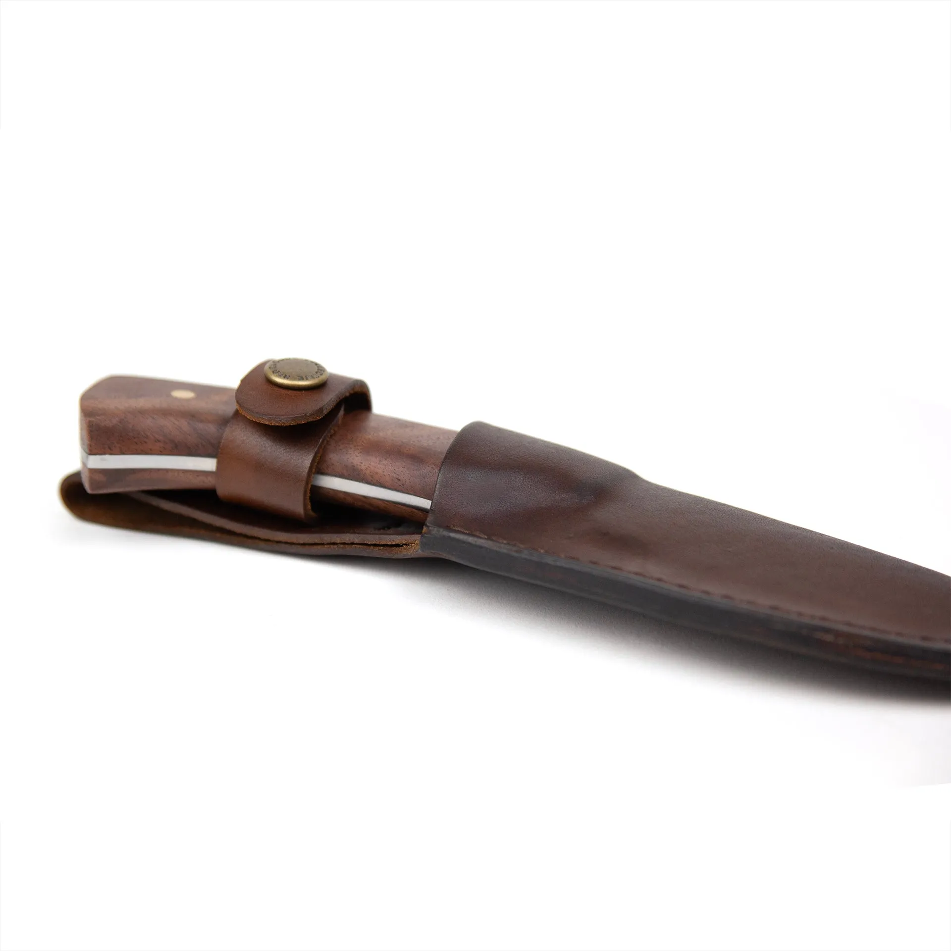 Cascade Knife and Leather Sheath
