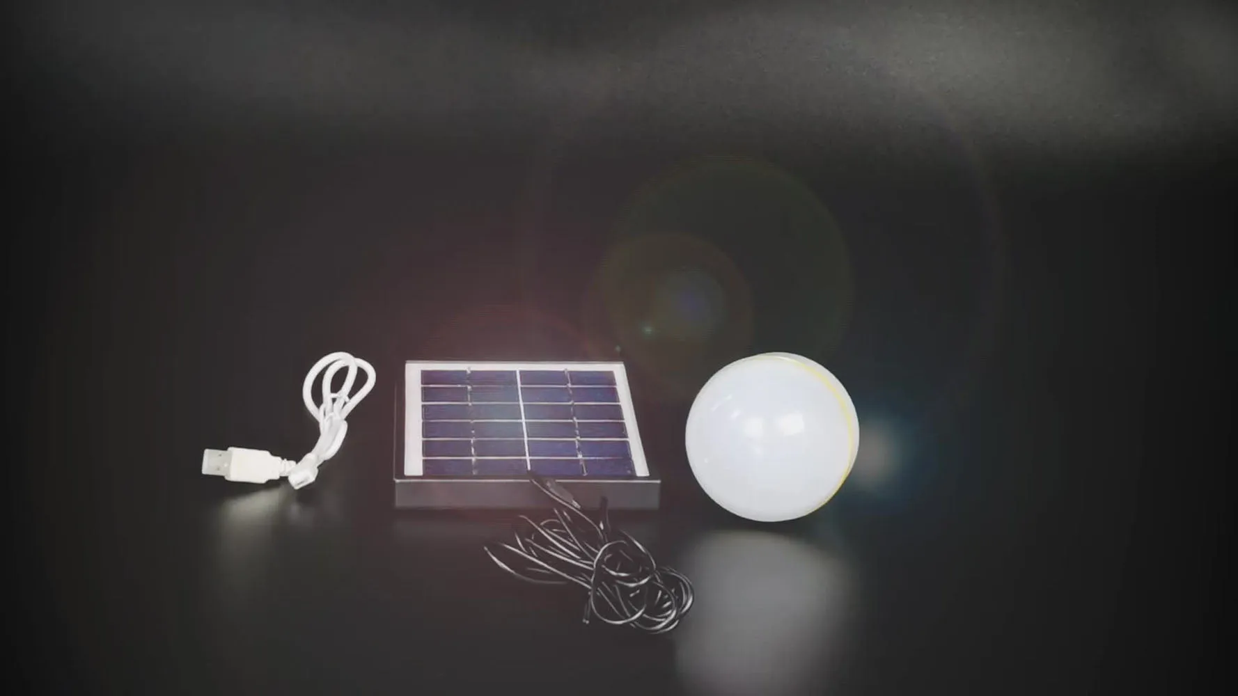 CRONY KB7003A Solar Light Outdoor Rechargeable Emergency Remote Control Camping Solar Panel Charger System
