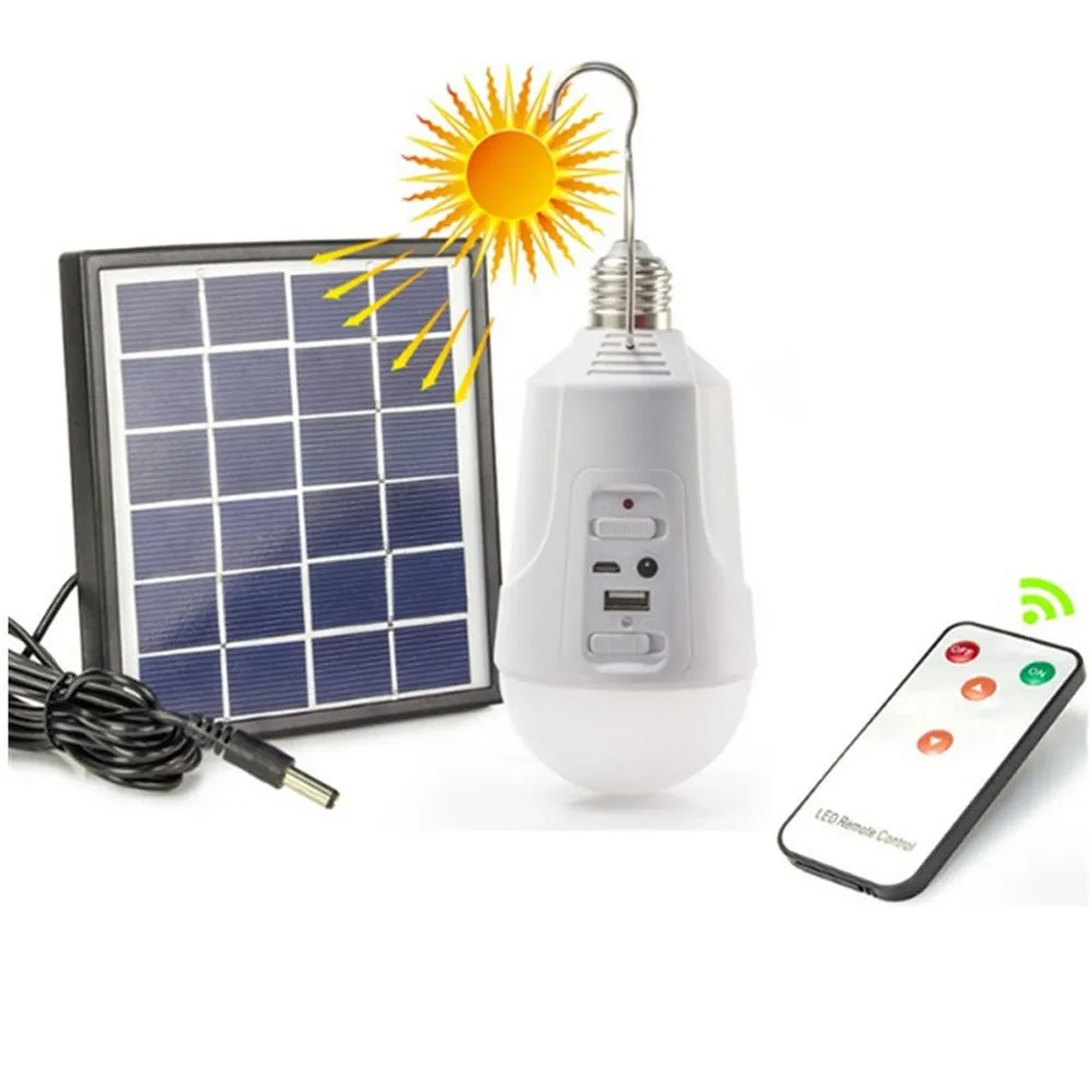 CRONY KB7003A Solar Light Outdoor Rechargeable Emergency Remote Control Camping Solar Panel Charger System