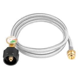 Empava 5 ft. Braided Propane Hose in Stainless Steel (EMPV-50EH41)