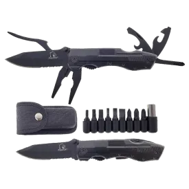 Falcon Professional Multi Tool Knife 14 Different Functions W/Black Sheath