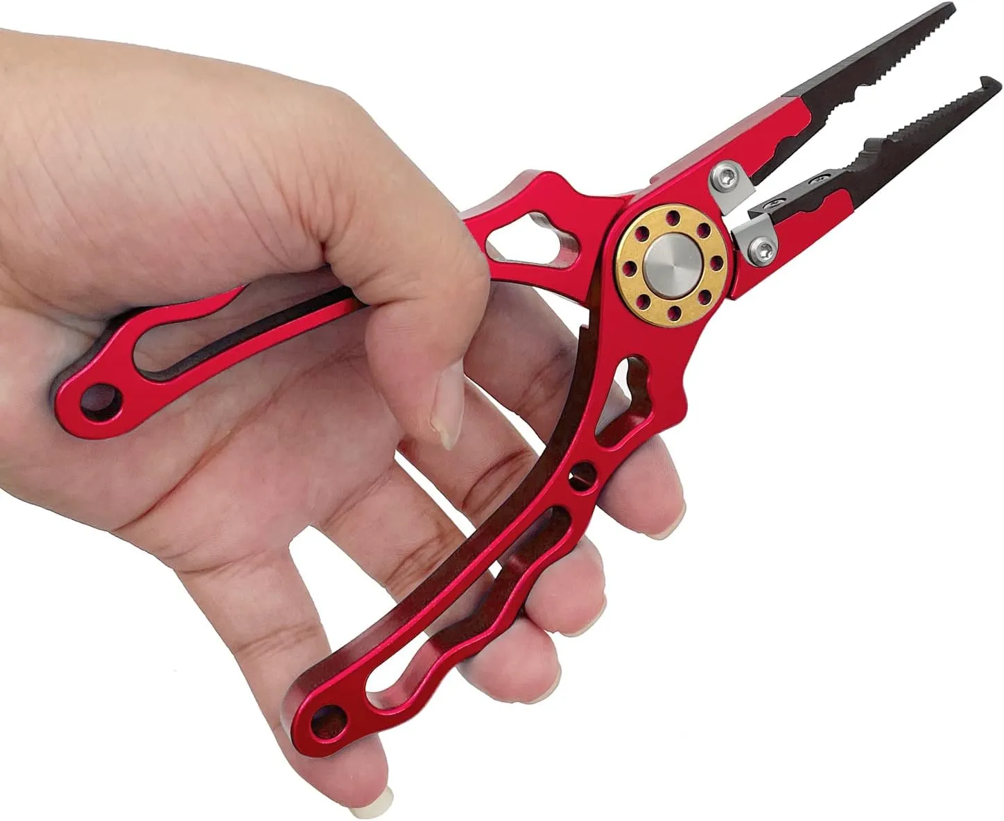 Fishing Pliers Plus Fish Gripper Multi-Functional Fishing Gear Fishing Line Cutter Fish Hook Remover for Both Salt Water and Fresh Water