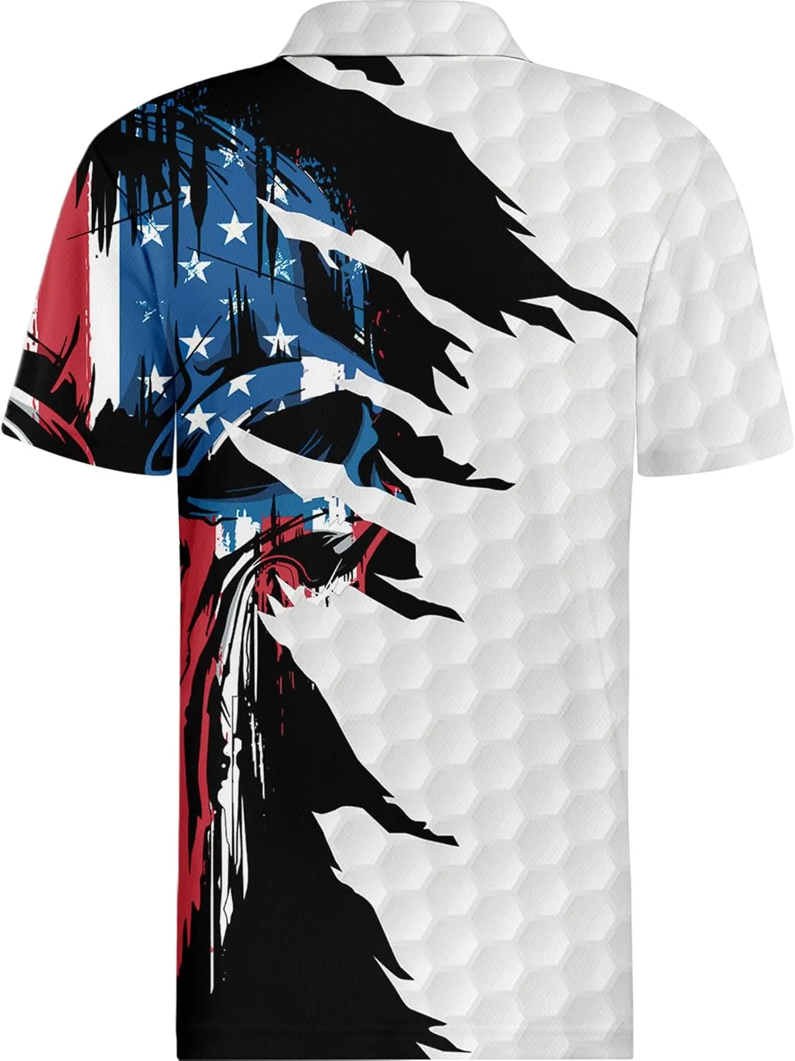HIVICHI Funny Mens Golf Shirt Graphic Moisture Wicking Performance Golfing Print Athletic Polo Shirts for Men
