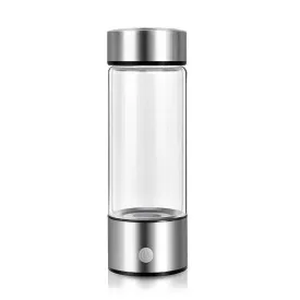 Hydrogen Water Bottle, Antioxidant Water, Quick Infusion, Durable Glass, Portable Design