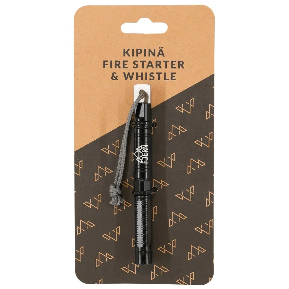 Kipinä Fire Starter & Whistle (Black/Silver)