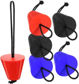 Kisangel 6pcs Silicone Kayak Scupper Plugs Scupper Stoppers for Canoes Inflatable Boats Rafts Design to Prevent Water Intrusion