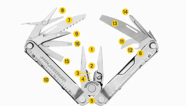 Leatherman Multi-Tool Rebar Industrial Knifeless 16 Tools
