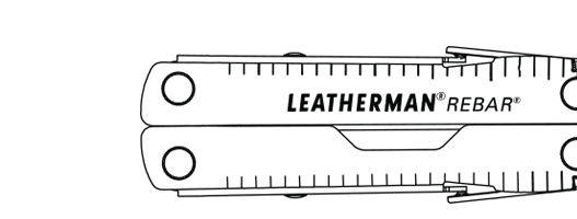 Leatherman Multi-Tool Rebar Industrial Knifeless 16 Tools