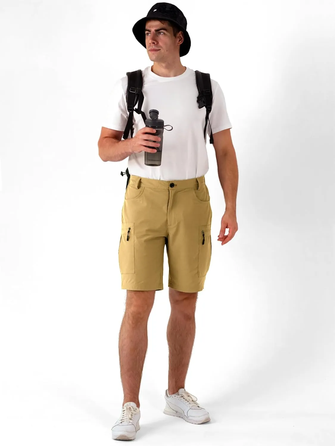 Mens Hiking Cargo Shorts Stretch Quick-Dry Outdoor Casual Work Shorts for Men Camping Fishing