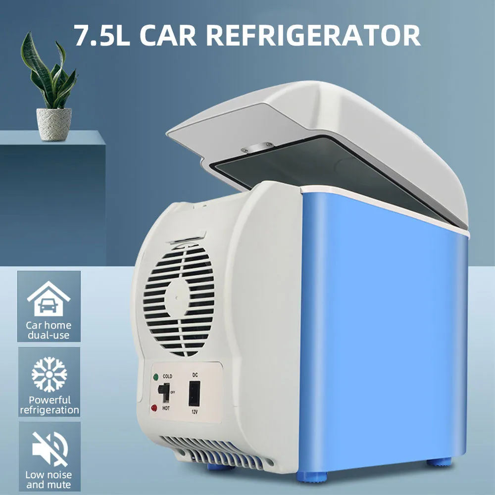 Portable 7.5L Mini Fridge Car RV Refrigerator Home Cooler Warmer