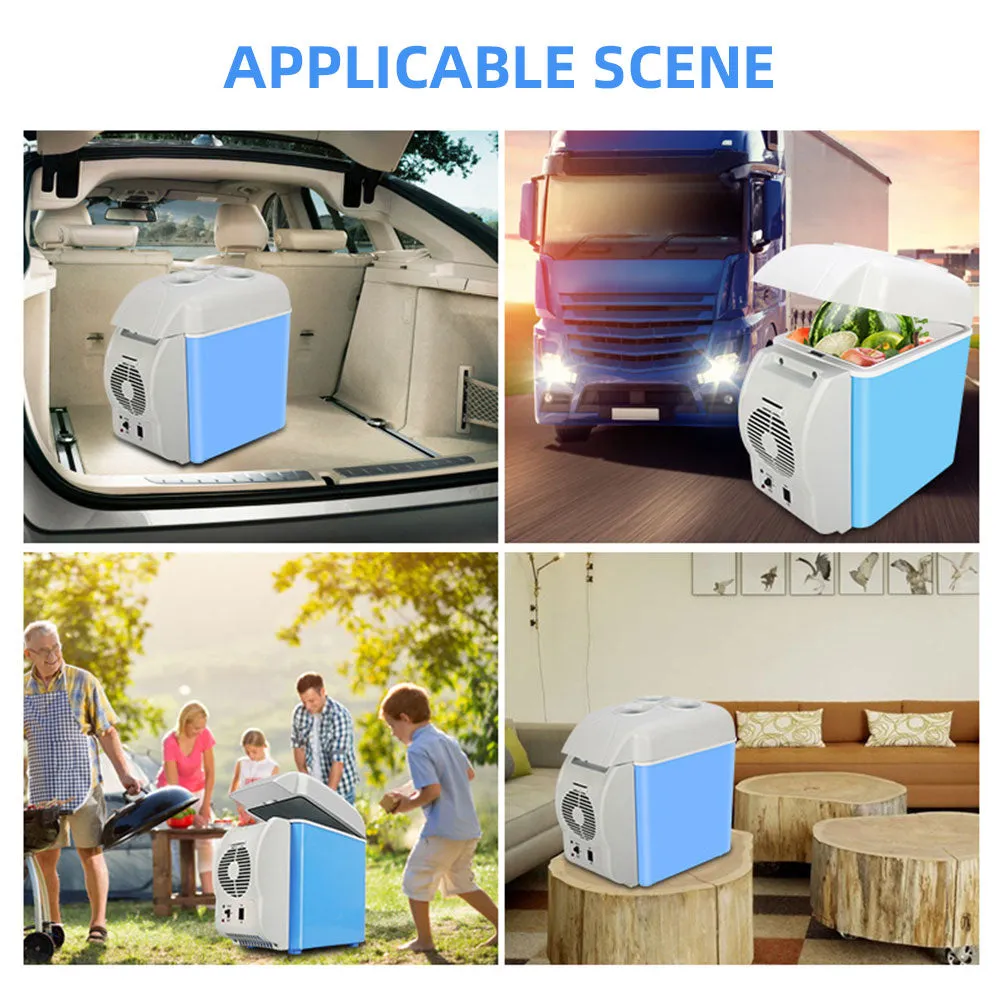 Portable 7.5L Mini Fridge Car RV Refrigerator Home Cooler Warmer