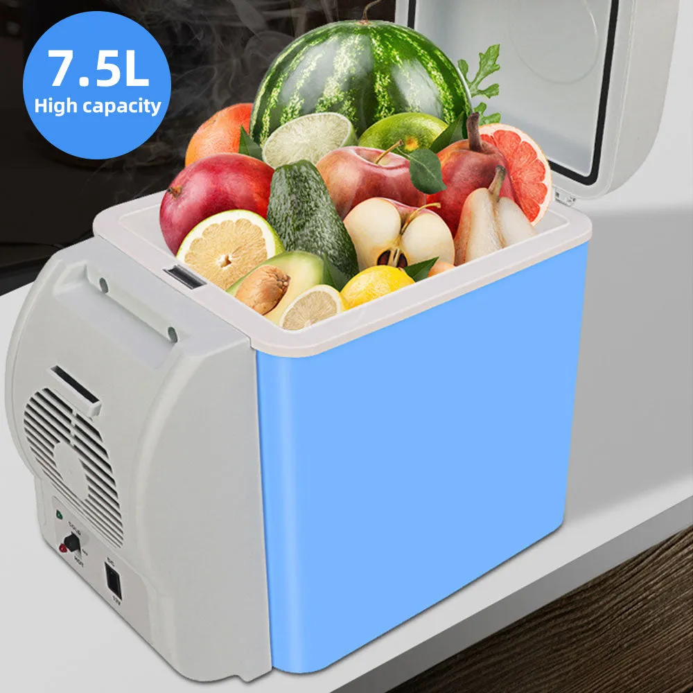 Portable 7.5L Mini Fridge Car RV Refrigerator Home Cooler Warmer