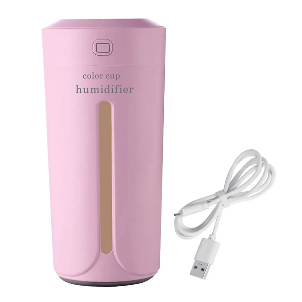 Portable USB Mini Humidifier Oil Diffuser Mist Purifier 7 LED Light