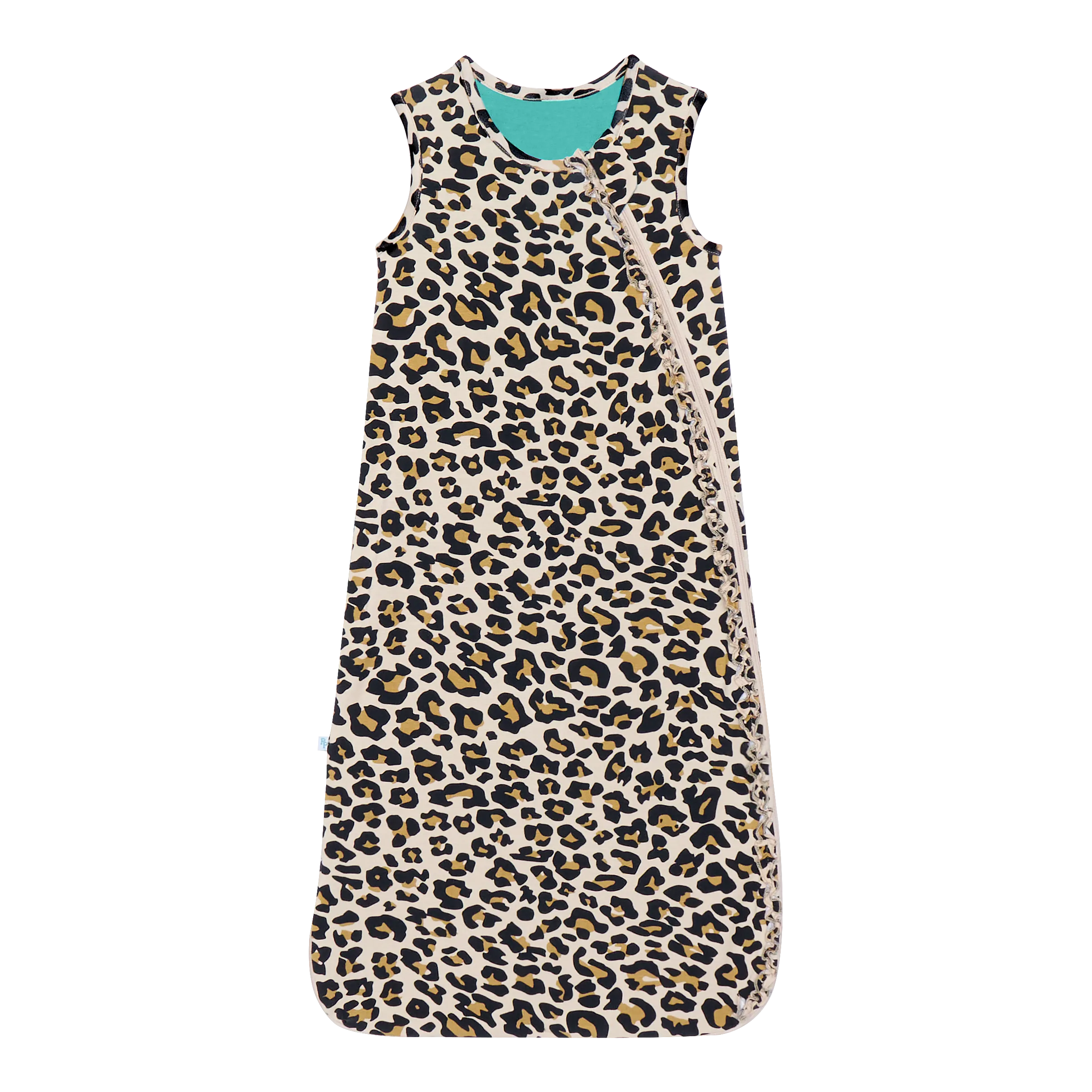Posh Peanut Ruffled Sleep Bag 1.0 TOG - Lana Leopard
