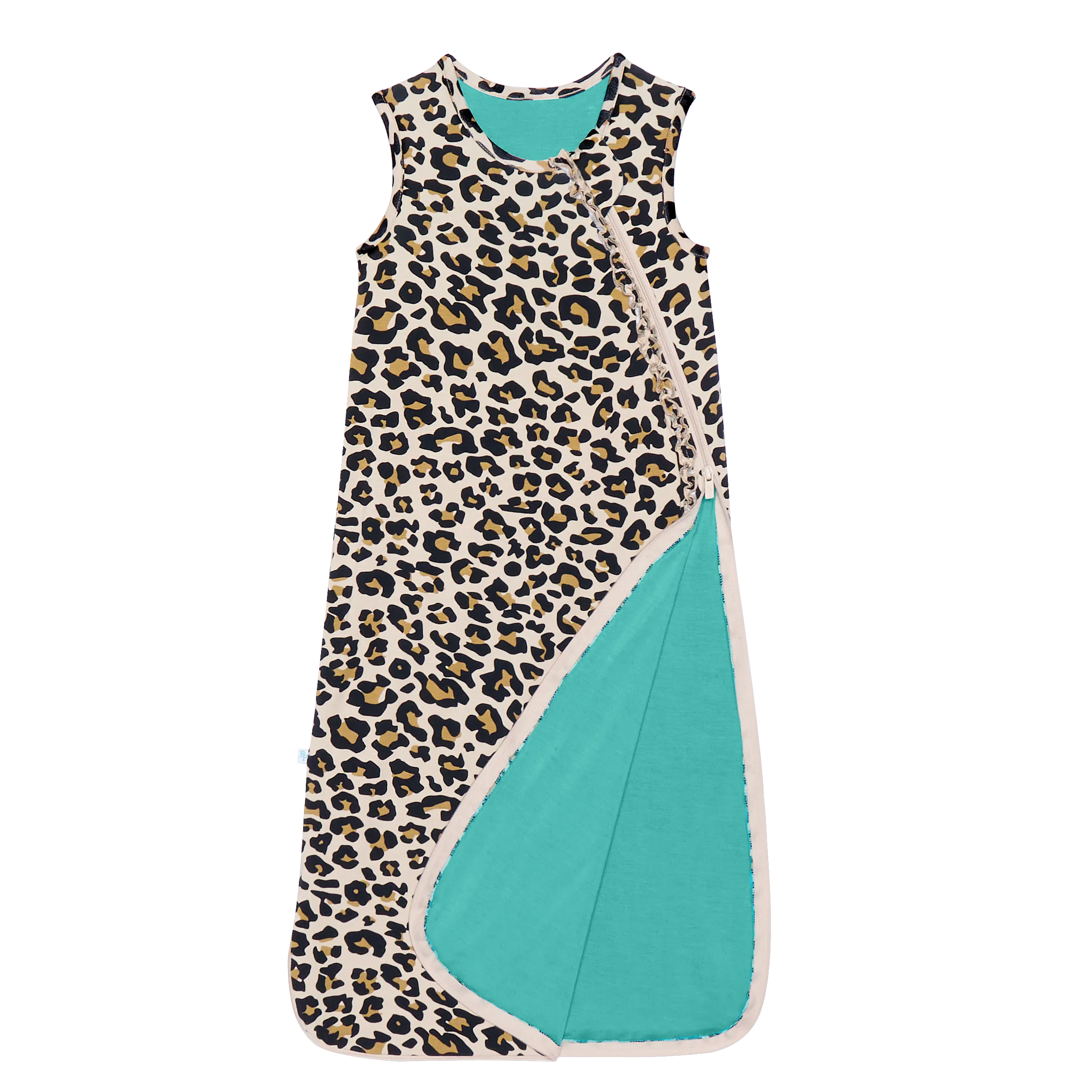 Posh Peanut Ruffled Sleep Bag 1.0 TOG - Lana Leopard
