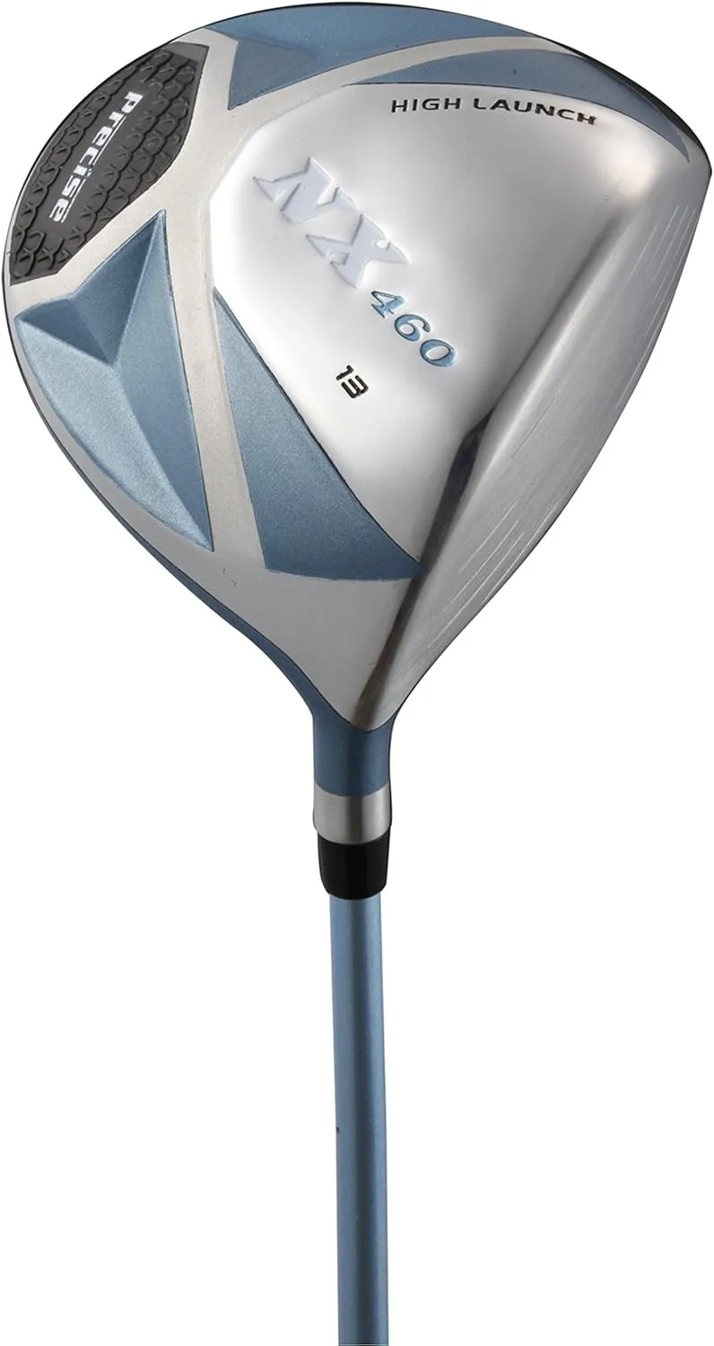 Precise NX460 Womens Golf Clubs Full Set, Includes Driver, Fairway, Hybrid, 4 Irons, Putter, Bag, 3 H/C's, Ultra-Light Graphite Shafts, Golf Clubs Women Right Handed, Regular and Petite Sizes