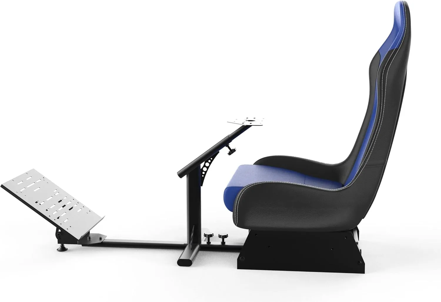 Racing Wheel Stand with seat Gaming Chair Driving Cockpit for All Logitech G923 | G29 | G920 | Thrustmaster | Fanatec Wheels | Xbox One, PS4, PC Platforms (Black/Blue)