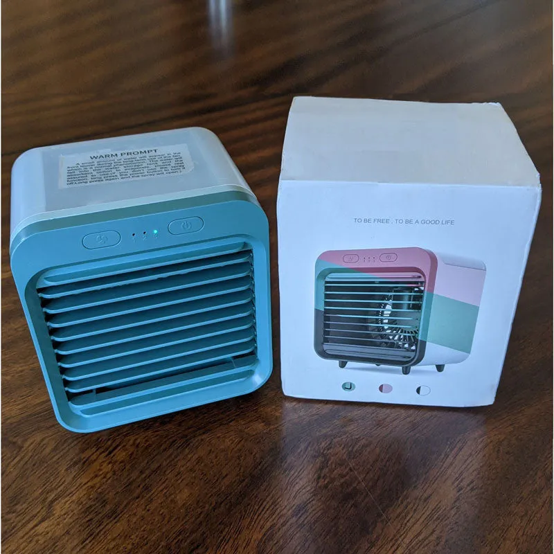 Rechargeable Mini Portable AC Unit Cooler with Battery, Humidifier, Purifier - Evaporative Swamp Cooler