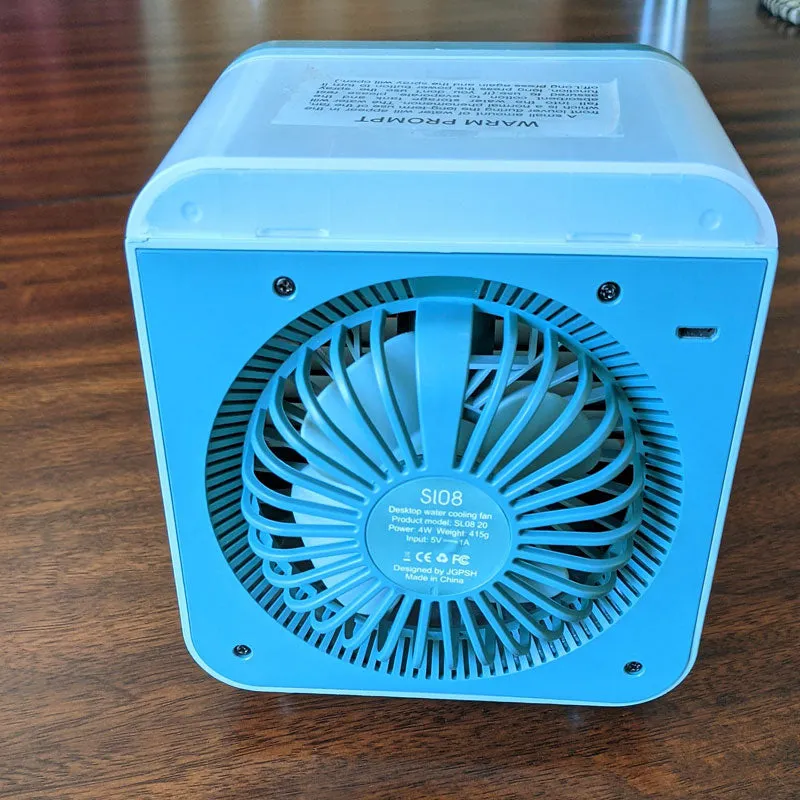 Rechargeable Mini Portable AC Unit Cooler with Battery, Humidifier, Purifier - Evaporative Swamp Cooler