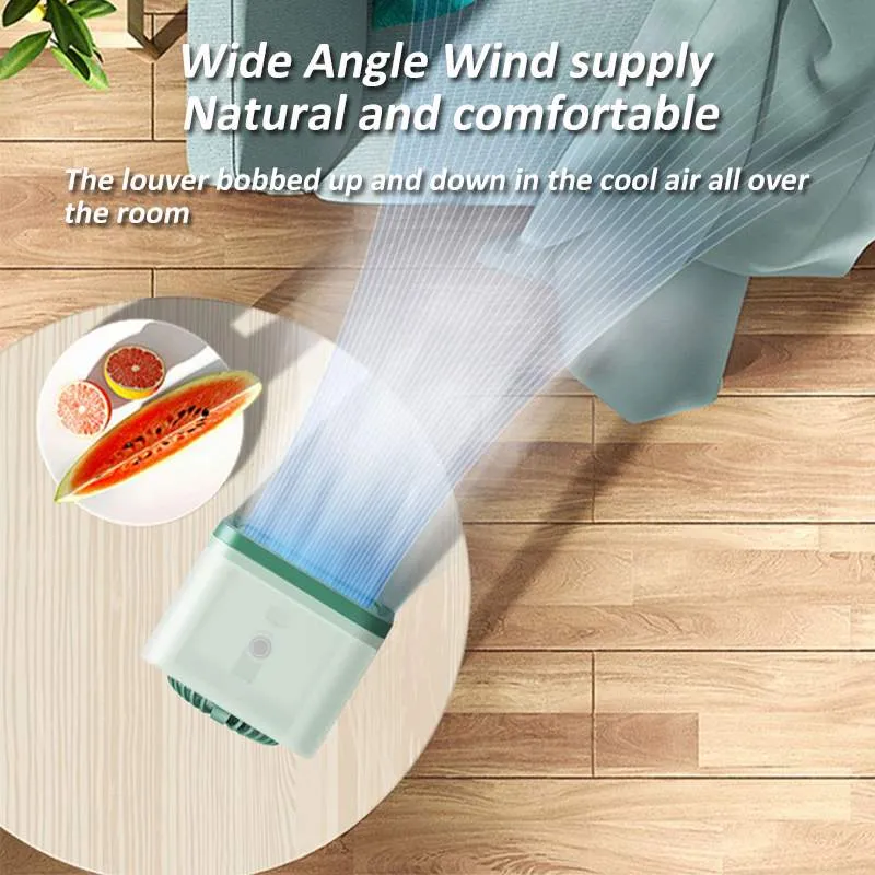 Rechargeable Mini Portable AC Unit Cooler with Battery, Humidifier, Purifier - Evaporative Swamp Cooler