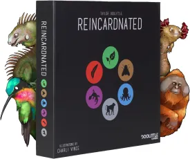 Reincardnated A Turn-Based Deck Drafting Card Game - Strategy Party Game for 2-6 Players on Family Game Night