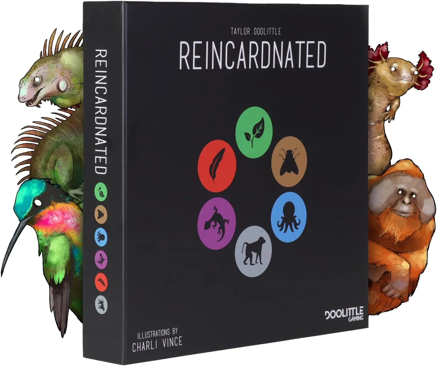 Reincardnated A Turn-Based Deck Drafting Card Game - Strategy Party Game for 2-6 Players on Family Game Night