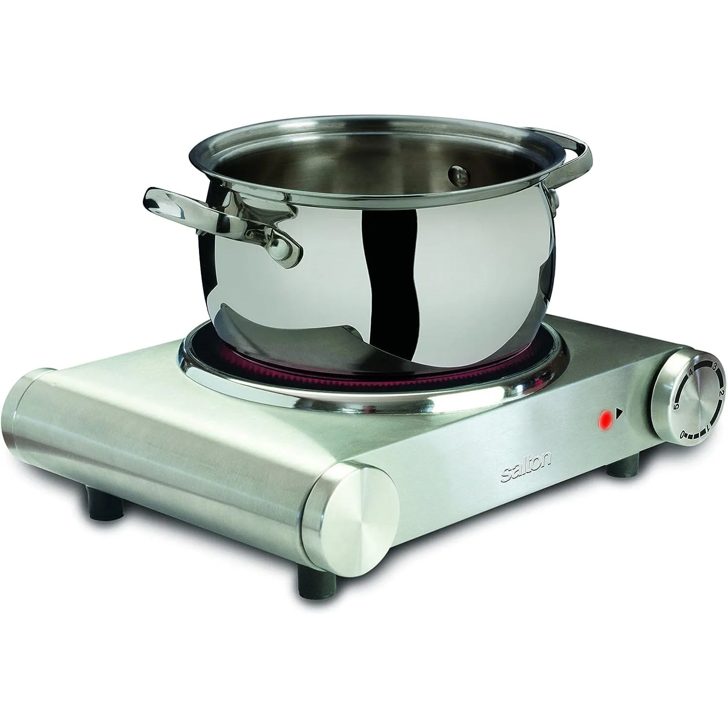 Salton Stainless Steel Infrared Portable Electric Cooktop