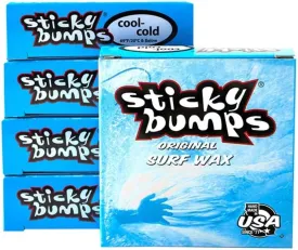 Sticky Bumps Cool/Cold Water Surfboard Wax 5 Pack