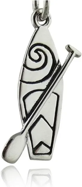SUP Stand Up Paddle Board 925 Sterling Silver Water Sport Gift charm original