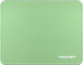 TECKNET Mouse Pad with Anti-fray Stitching, Waterproof Surface & Non-Slip Rubber Base with Stitched Edges Gaming Mouse Mat for LaptopCompatible with Laser and Optical Mice - LT.Green