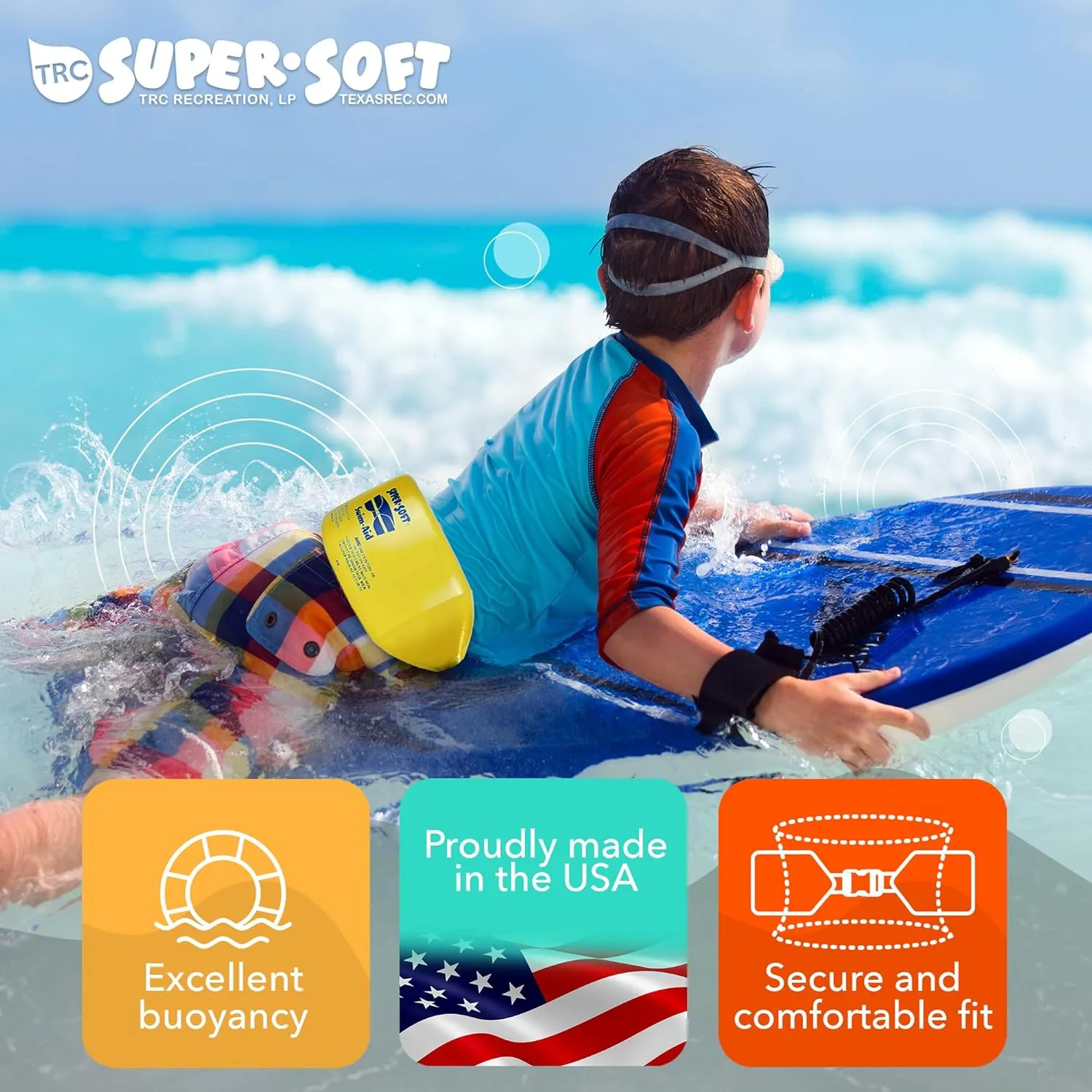 TRC Recreation Single Super Soft Water Ski Buoyancy Belt Waist Float