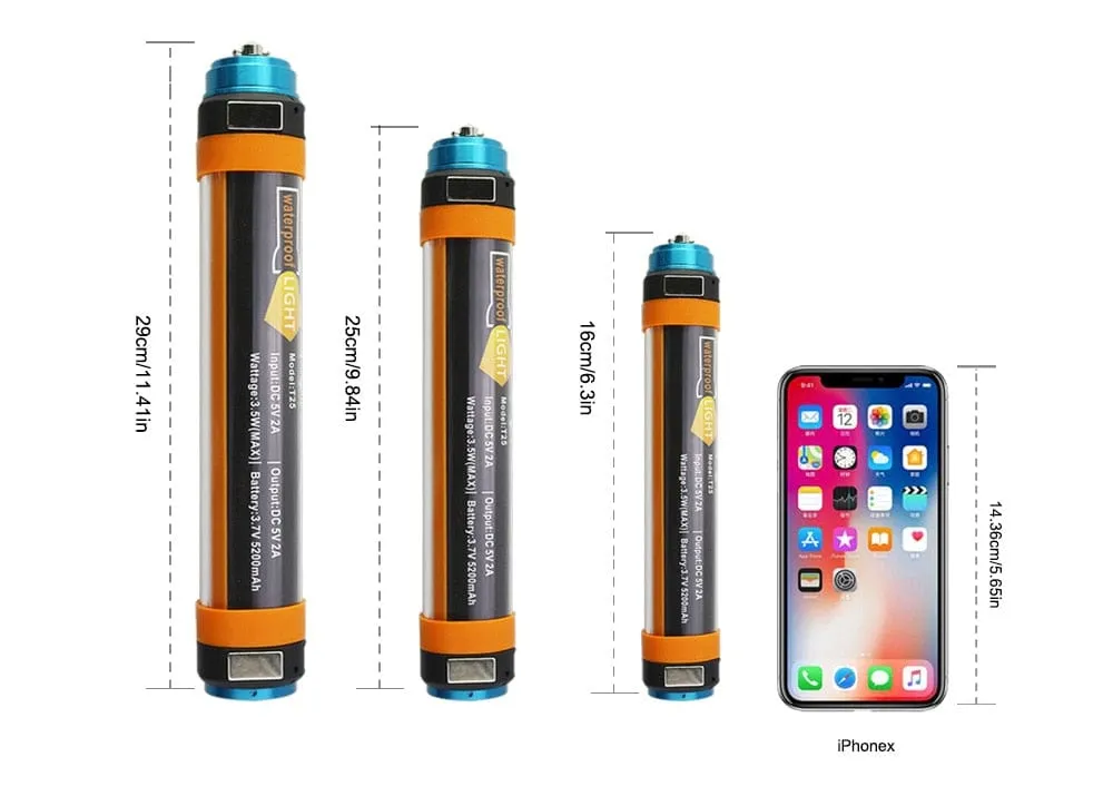 Unbreakable Brightness: USB Rechargeable, Waterproof LED Flashlight for Camping (6 Modes)